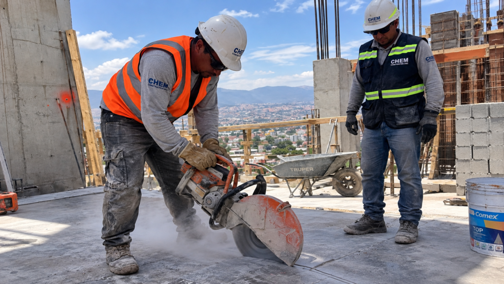 Cortadora de concreto para obras y pavimentos en México